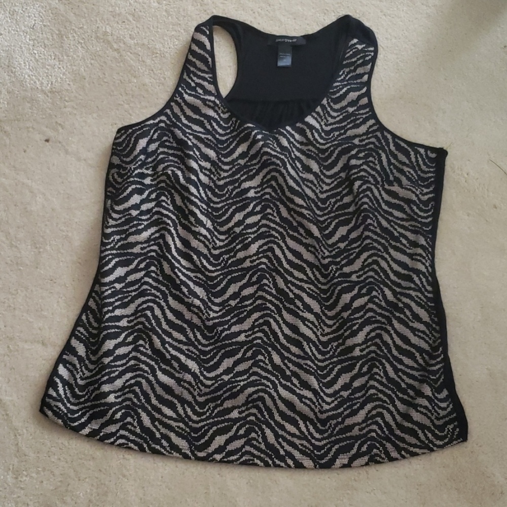 Zebra print top